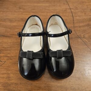 Vintage Sears Infant Shoes Black Dress Shoes Creeper Size 4 (8-10 Months)